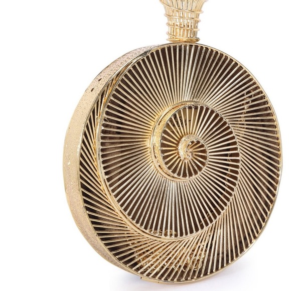 Gold Spiral Clutch